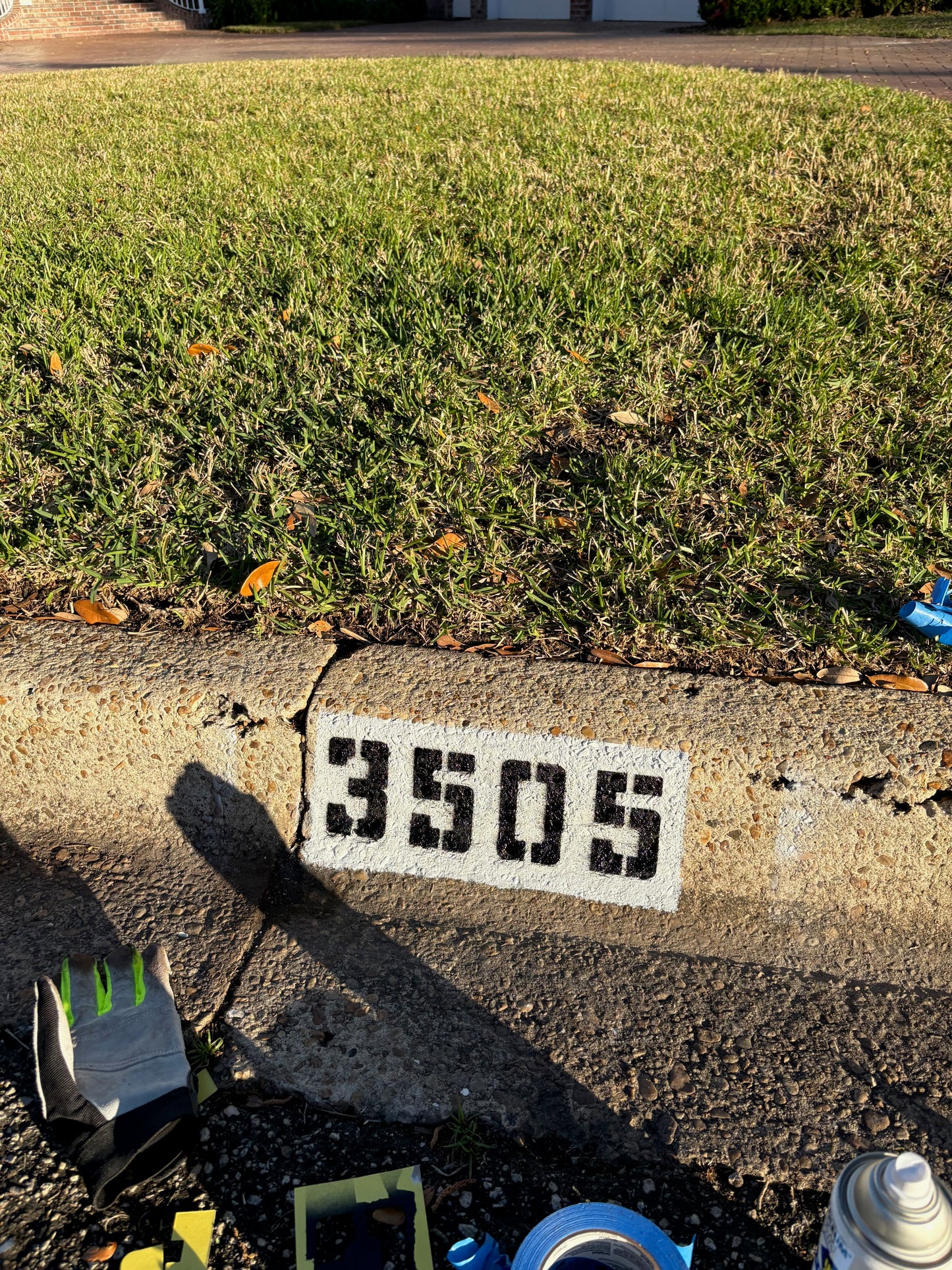 Standard Curb Address Painting