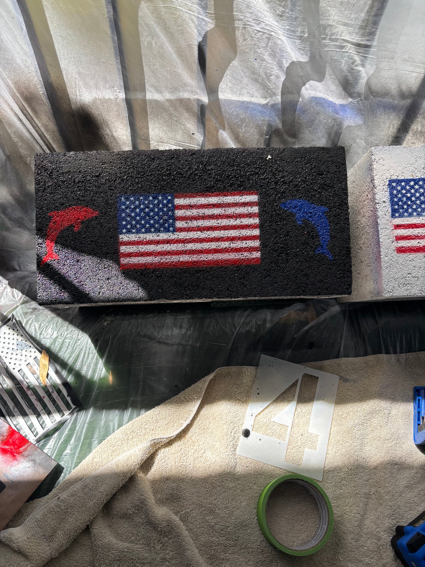 Custom Stencil Curb Design